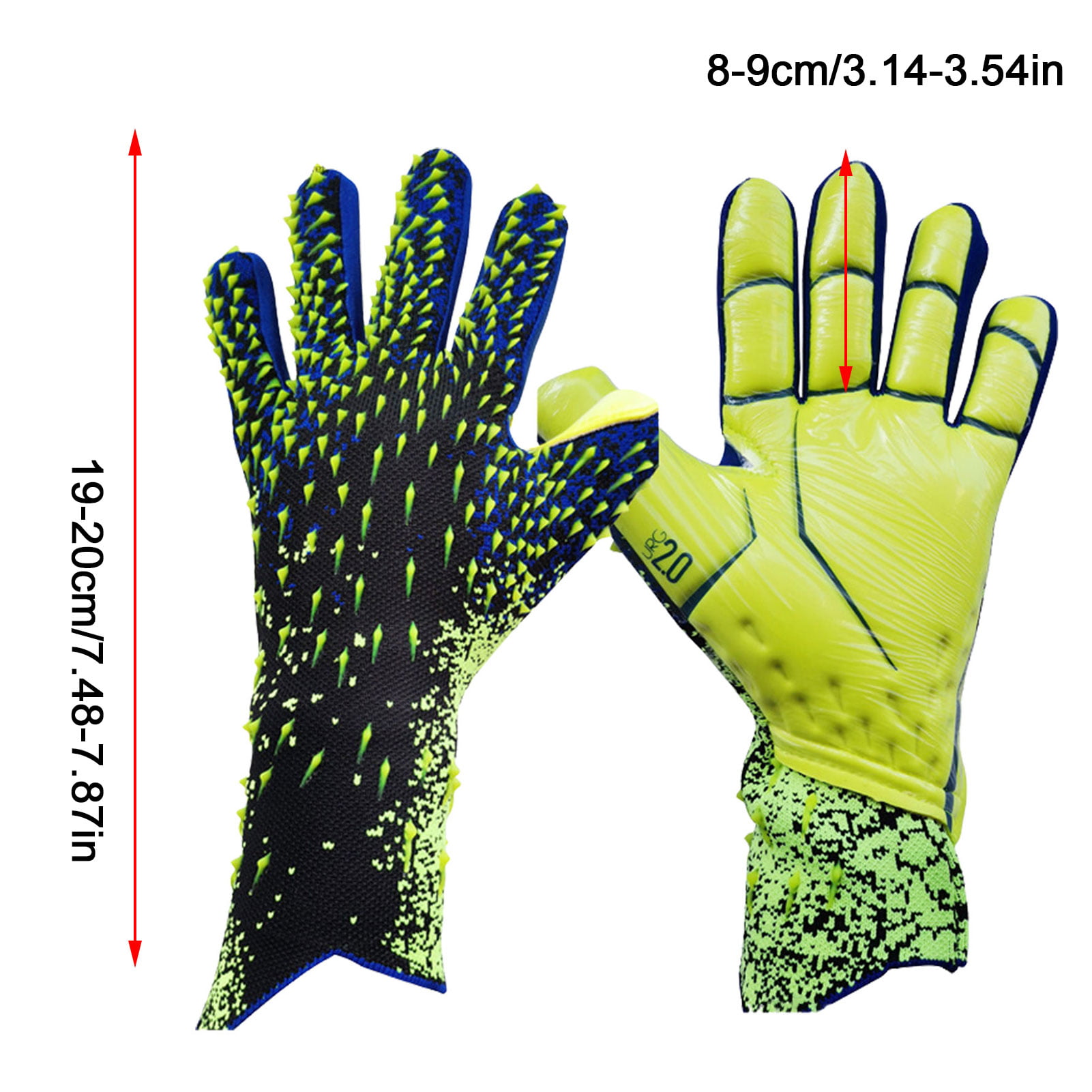 Goalkeeper GLOVES ROLL FINGER CURE WITH EXEELLENT DEXTERITY Size 6 7 8 9 10 