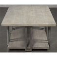thumbnail image 3 of Riverside Furniture Adelyn Modern Contemporary Wood Coffee Table in Crema Gray, 3 of 5