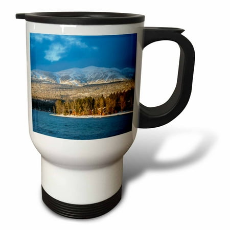 Usa Ski (3dRose Ski runs of Whitefish Mountain Resort in Whitefish, Montana, USA, Travel Mug, 14oz, Stainless)