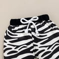 thumbnail image 7 of NZRVAWS Newborn Baby Boys Outfits Zebra Print Long Sleeve Romper Top+Zebra Print Pants+Hat 3Pcs Clothes Set 6-9 Months,White, 7 of 7