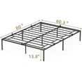 thumbnail image 2 of OUTOP Queen Size Metal Platform Bed Frame With Sturdy Steel Bed Slab Mattress Foundation No Need For Springs Large Storage Space Easy To Assemble, 2 of 7