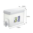 thumbnail image 3 of Hvmvliv Drink Dispenser Drink Dispenser with Faucet Filter Beverage Drink Container for Party 3.5L Cold Water Pitcher Lemonade Stand Juices Jug with Spigot White B(3.5L), 3 of 9