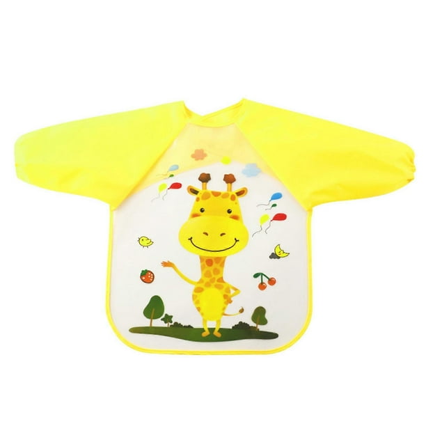 Yellow Giraffe Baby Bibs Easy to Clean Waterproof Baby Bibs for Toddlers Infants Daily Use