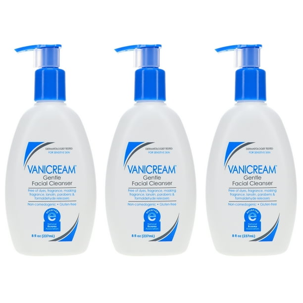 Vanicream suave limpiador facial de 8 oz 3 paquete Vanicream Vanicream suave limpiador facial de 8 oz 3 paquete