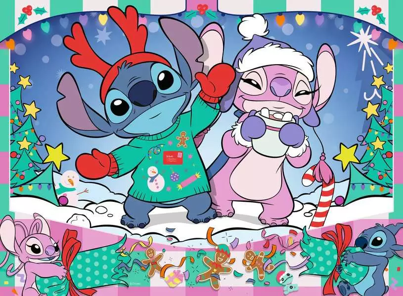 Ravensburger Disney Stitch Noël 100 pièces Puzzle XXL