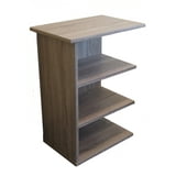 Magazine Rack Chairside End Table Rustic Grey, 24