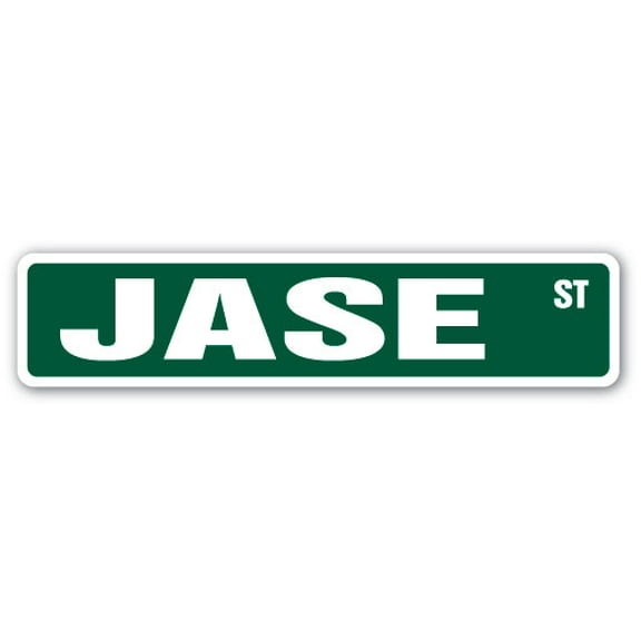 JASE Street Sign Childrens Name Room Sign | Indoor/Outdoor |  36" Wide