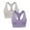 Gray/Purple, variant on 2 Pack Women's Racerback Sports Bra - Seamless, Bright White/Jet Black, Flexible Movement, Sujetador Deportivo