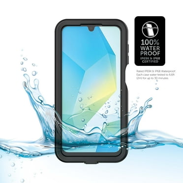 Body Glove Tidal Waterproof Phone Case for Samsung Galaxy A16 5G – Black/Clear