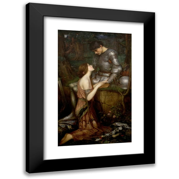 John William Waterhouse 11x14 Black Modern Framed Museum Art Print Titled - Lamia (1905)