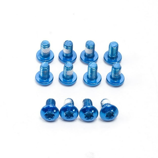 Mosiee 12 Pcs Bicycle Disc Brake Rotor-Bolt T25 Torx M5X9Mm Fixing Screw Disc Brake Mountain Road Bike Accessories Cycling Parts Tools