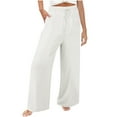 thumbnail image 2 of BVOFAR Womens Casual Cotton Linen Pants Drawstring Elastic Waist Pant Summer Solid Color Trousers with Pockets 2025, 2 of 9