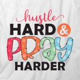 thumbnail image 2 of Hustle Hard T-Shirt | Motivational Inspirational White Tee Gift, 2 of 5