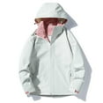 thumbnail image 3 of Women Summer Jacket,Women's Color Block Windproof Hooded Mountaineering Jacket, 3 of 5