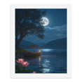 thumbnail image 5 of Paint by Numbers Kit for Adults, Boat Under Moonlit Sky Lake Paint by Numbers, Easy Paint by Numbers Kit for Adults Beginner, DIY Adult Paint by Number Kits on Canvas, 12x16in Home Decor, 5 of 7