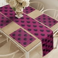 thumbnail image 2 of Ambesonne Natural Color Table Runner & Placemats, Juicy Blackberries, Placemat 4 pcs + Runner 14"x90", Magenta Dark Purple, 2 of 2