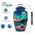 thumbnail image 2 of Gramophone Funeral Urns For Human Ashes Adult Man - Blue Urn For Ashes For Women - 1 Large & 4 Keepsake, Memorial Cremation Urn For Mom And Dad - Burial Urns For Adult Male - 10 & 3 Inch, 2 of 7