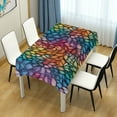 thumbnail image 4 of Yayeee Tablecloths 60" x 90" Rectangle Wrinkle Resistant Party Table Cover, Colorful Dragon Scales Pattern, 4 of 8
