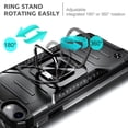 thumbnail image 5 of Nagebee Phone Case Compatible for iPhone 8 Plus / 7 Plus / 6S Plus / 6 Plus with Tempered Glass Screen Protector, Full-Body Protective [Military-Grade], Magnetic Car Mount Ring Holder Cover (Black), 5 of 6