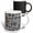 Multicolor, variant on 3drose, Retro Modern Blanched Slate Squares Storm Grey, 11oz Two-tone Yellow Mug