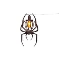 thumbnail image 2 of Halloween Vintage Metal Spider Cage Hanging Lights, Gothic Spider Shaped Wire Lantern LED Bulb Pendant Lamp for Halloween Porch Tree Haunted House Decor, 2 of 8