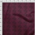 thumbnail image 3 of oneOone Cotton Poplin Twill Burgundy Fabric Leopard Animal Skin Sewing Craft Projects Fabric Prints By Yard 56 Inch Wide, 3 of 4
