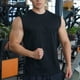 thumbnail image 1 of pstuiky Camisetas sin mangas para hombre, Camiseta de tirantes para hombre, color liso, para deportes al aire libre, fitness, tiras finas, transpirable. Tops elegantes para mujer m, 1 of 5