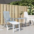thumbnail image 1 of vidaXL Sun Lounger White Plastic, 1 of 5