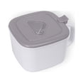 thumbnail image 2 of Caja de especias Bewildely con tapa cucharas organizador a prueba de polvo Blanco gris, 2 of 6