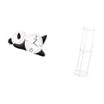 thumbnail image 5 of Wall Clock Panda Decor Acrylic Material Creative Design for Living Room Bedroom Office Spaces, 5 of 8