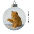 thumbnail image 3 of 2D Flat Cat Christmas Tree Pendant - 3.15in(8cm) Cute Cat-Themed Christmas Decoration, Durable Acrylic Hanging Ornament, Festive Home & Tree Decor for Cat Lovers, Adorable Xmas Cat Pendant, G, 3 of 6