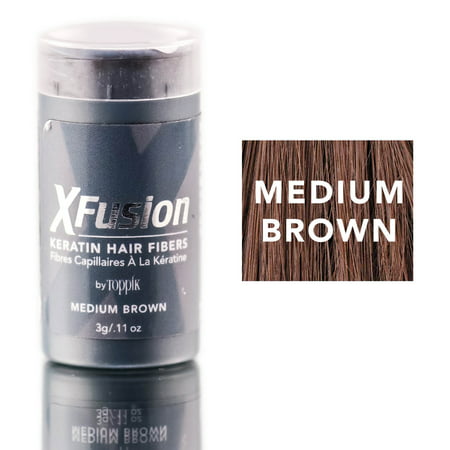 XFusion Medium Brown Keratin Hair Fibers (Size : 0.11