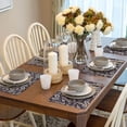 thumbnail image 6 of Placemats Set Of 4 / 6, Paisley Pattern No.9069 Placemats For Dining Table Indoor/Outdoors Heat Resistant Washable Placemats 18" X 12", 6 of 8