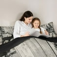 thumbnail image 6 of Homewish Woodland Animal Deer Full Size Comforter Sets,Rustic Farmhouse Cabin Bedding Comforter Set,Old Wooden Board Bedding Sets For Men Women,Super Cozy Room Decor Reversible,3 Pieces, 6 of 9