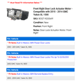 thumbnail image 2 of Front Right Door Lock Actuator Motor - Compatible with 2010 - 2014 GMC Yukon XL 1500 2011 2012 2013, 2 of 2