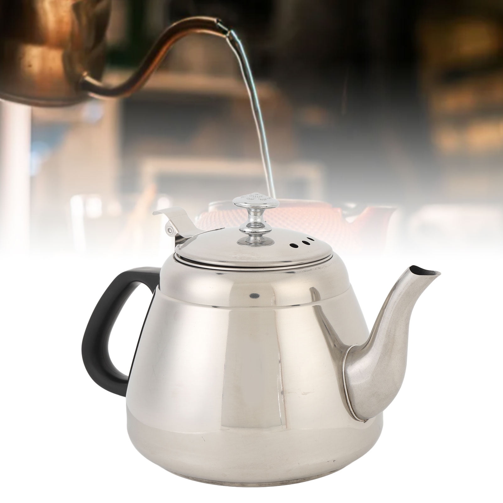 TD® Bouilloire En Acier Inoxydable Avec Théière Et Filtre Grande Capacite 1 L Ideal Cadeau Anniversaire