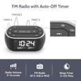 thumbnail image 3 of Radio despertador HOUSBAY Glow con luz nocturna, alarma doble, 3 of 6