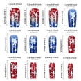 thumbnail image 6 of Yoyauz 24PCS French Pointed Nail Press, Short Fake Nail, Square Nail Press, And Floating Red And Blue Star Independent Day Design Charm Acrylic Nails Suitable For Female Girls, 6 of 6