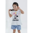 thumbnail image 2 of Disney Minnie Mouse Peplum T-Shirt and Chambray Shorts Outfit Set Polka Dots Toddler to Big Kid, 2 of 5