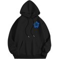 thumbnail image 5 of Pink Graphic Hoodie For Women 2024 Cute Preppy Sweatshirt Long Sleeve Drawstring Pullover Tops With Pockets, 5 of 5