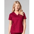 thumbnail image 2 of Blossom by Maevn Women's V-Neck 3 Pocket Solid Scrub Top, 2 of 16