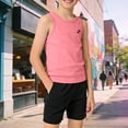 thumbnail image 2 of Wxirdiow Débardeurs Sans Manches pour Enfants Débardeurs pour Garçons Débardeurs Sans Manches à Col Rond pour Enfants T-Shirts d'Entraînement Rouge Melon D\'eau Taille, 9-10 Ans, 2 of 6