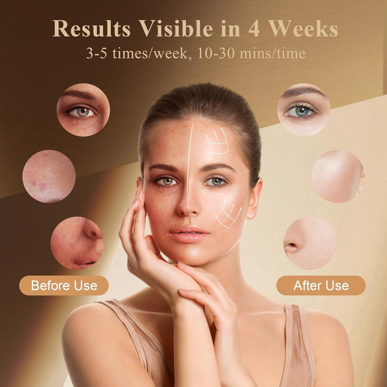 Red Light Therapy for Face,7 Modes LED Face Mask Light Therapy 850nm Wavelength Penetrates Deeply Into the Skin,With a Remote control Handle,Eye Mask,Timing Function for Skin Care at Home,Travel