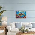 thumbnail image 2 of Stupell Industries Sun Rays Under The Sea Brown Framed Floater Canvas Wall Art, design by LSR Design Studio, 17 x 25, 2 of 9