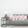thumbnail image 3 of Ambesonne Christmas Throw Pillow Cover 4 Pack, Vintage Style Ribbon, 16", Red, 3 of 5