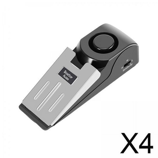 Alarma de sensor de ventana de puerta,Alarma de ventana de puerta para el hogar Tope de puerta, de rotura de vidrio antirrobo antirrobo,Sensor de vibración Batería