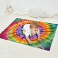 thumbnail image 2 of Colorful Rainbow Tie Dye Spiral Pattern Blanket,Comfortable Soft Flannel Throw Blanket,All Season,Warm Lightweight Blankets for Sofa Bed Couch Living Room Chair,30"x40", 2 of 4