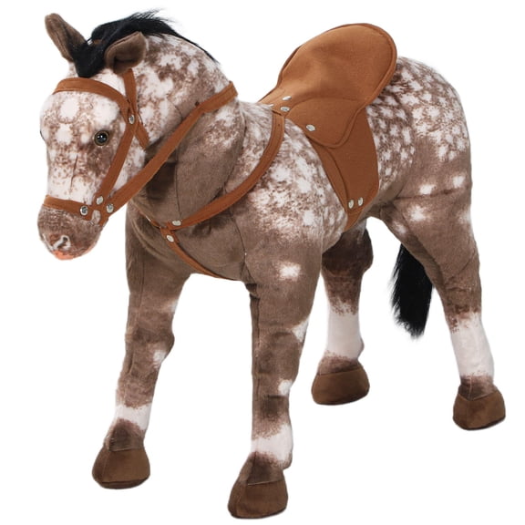 Kids Ride on Horse with Neighing Sound Saddle Toy for Ages 3 to 8