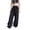 Black, variant on NOEGOEU Cargo Pants for Girls Drawstring Hiking Pants Baggy Elastic Bottom Joggers with Pockets (Black,8-9 Years)