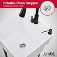 thumbnail image 4 of Jumbl Freestanding Utility Sink with Pull-Down Faucet, Laundry Room Sink w/Gooseneck Sprayer & More, 4 of 7